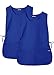 Sivvan Delantal Unisex (paquete de 2) - lazos ajustables, 2 bolsillos frontales - S87002 - Royal Blue - X