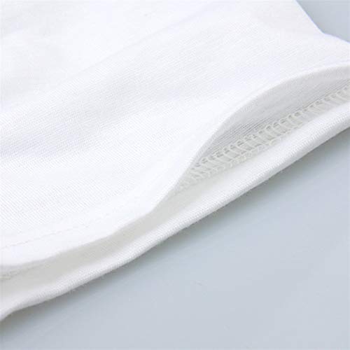 LIWEIKE Harajuku schwarzes T-Shirt für Damen, Punk, Cartoon-Katzengesicht, Buchstaben-Druck, T-Shirt, Femme-T-Shirt, lässiges T-Shirt, Rundhalsausschnitt, Rock-Tops (Farbe: Weiß, Größe: S) Cover