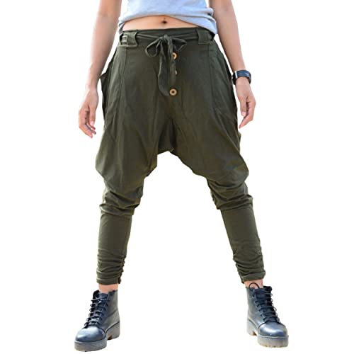 Sakoonee Harem Pants Casual Baggy Yoga Trousers for Women and Men 2 Pockets