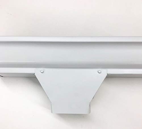 Gutterworks.com Maxx Flo Outlet - Oversized Downspout Outlet (5 Inch, Low Gloss White) #TOP5