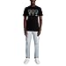 Karl Lagerfeld Paris Men's Short Sleeve Crewneck Karl Trio Graphic Design T-Shirt, Black