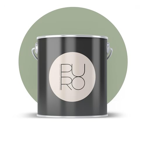 livingwalls PURO C5002 - Pintura de pared con muy alta opacidad, color interior mate de alta calidad, color verde, 1 l