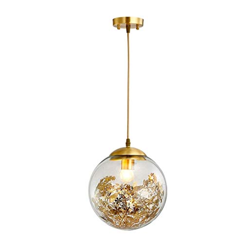 Abat-jour rond en verre de style antique pour entrée chaleureuse