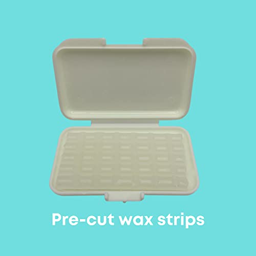 Image of Braces Wax. Dental Wax for Braces & Aligners - Premium Orthodontic Strips Food Grade (Aloe Green)