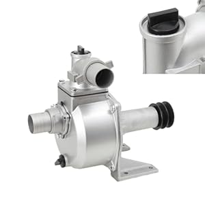 QWEXOB 5cm Durchmesser Keilriemen Wasserpumpe, Frischwasserpumpe, Motorpumpe, Abwasserpumpe,3600 U/min,Maximale Hubhöhe: 28 m,Pumpenleistung: 30m³/h