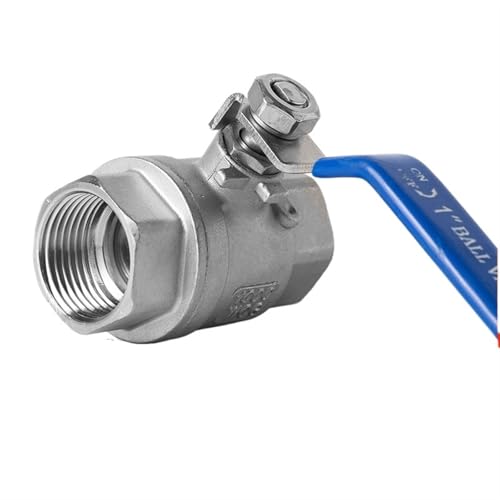 Válvula de bola DN8 de acero inoxidable 304 con rosca interna de dos piezas 4