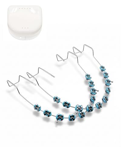 PASDUCHAS Temporary Removable Braces for Adults Teeth, Clip on Fashion Fake Braces for Dental Students to Practice, Brackets Falsos Para Dientes