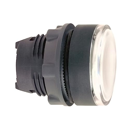 Bouton poussoir lumineux LED blanc rasant pour automatisme de maison