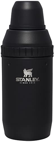 Stanley Happy Hour Cocktail Shaker Set 20 oz | Bartender Kit for Camping and Travel | Cocktail Drink Mixing Set with 2 Cups | Insulated Stainless Steel | BPA-Free | Matte Black