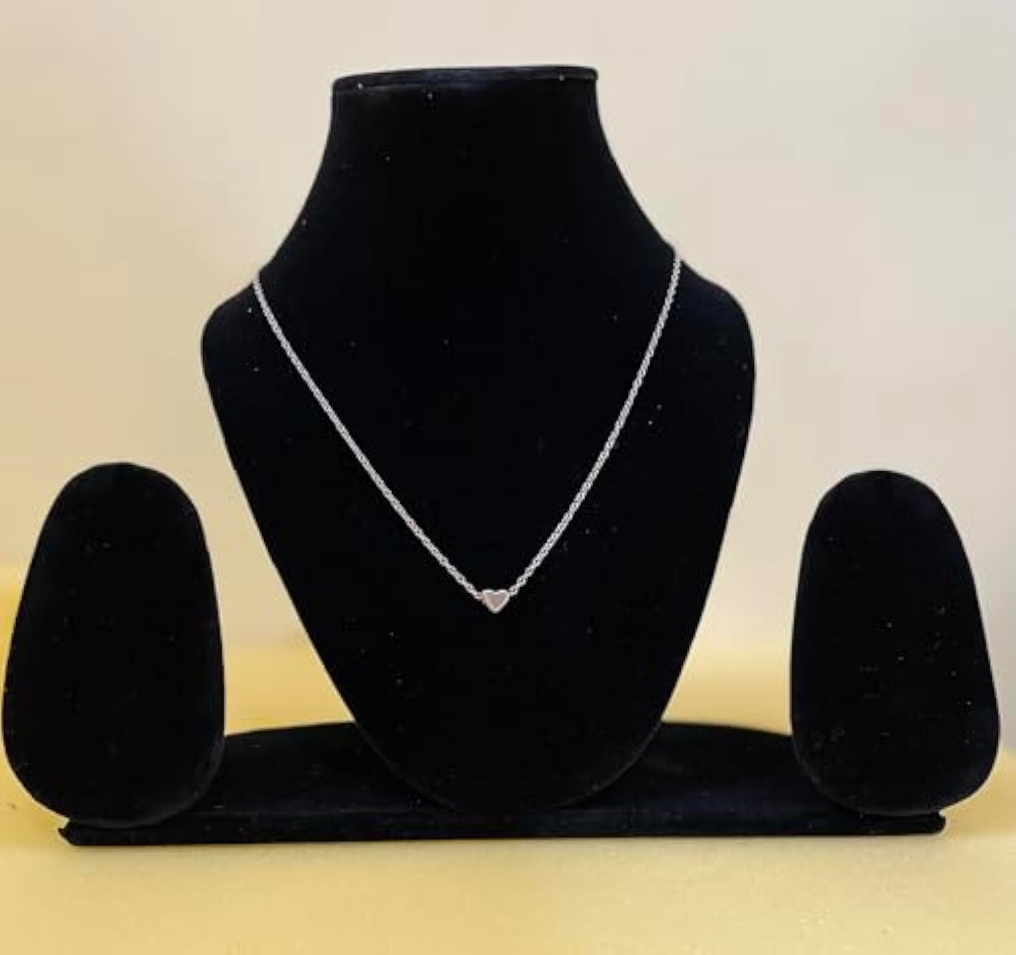 Sterling Love Heart Choker Necklace Mini Pendant