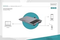 DIGITUS Notebook Kissen - mit Smartphone-Halterung - für 17" Laptops - Laptopunterlage - zum bequemen Arbeiten vom Sofa oder Bett aus - Grau – Ansicht 3