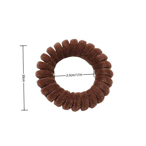 Grutyopkn Hair Ties, Velvet Spiral Hair Ties,4 Pack Elastic Hair Ties thumb #1
