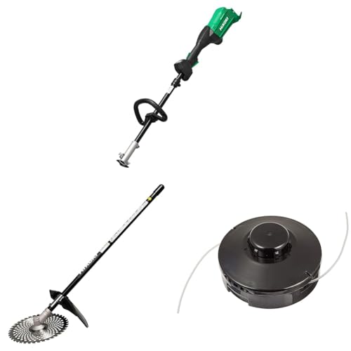 【セット買い】HiKOKI(ハイコーキ) 36V 充電式 刈払機 CG36DC(DLN) 分割式 ループハンドル 電池・充電器別売 CG36DC(DLN)(NN) + 刈払アタッチメント CG36DC(DLN)用 アクセサリ チップソー255mm 0038