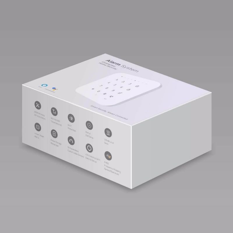 Alarme Maison sans Fil WiFi et GSM 4G connectée CASA avec sirène extérieure - kit 7