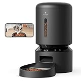 自動給餌器 猫用 カメラ付き 自動餌やり器 犬 1080P 暗視機能 自動餌遣り器 スマホ遠隔操作 双方向会話 2.4G 5G WiFi対応 詰まり防止センサー フード残量不足検知 動体検知 音声検知 ペット見守り ステンレス製ボウル 大容量 5L ブラック PLAF203