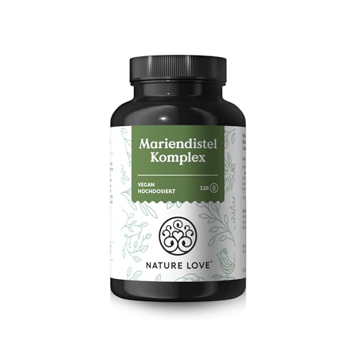 NATURE LOVE® Mariendistel, Artischocke, Löwenzahn & Desmodium 4-fach Komplex - 120 vegane Kapseln - Hochdosiert mit 80% Silymarin - Laborgerprüft, hochdosiert, in Deutschland produziert 3 NATURE LOVE® Mariendistel, Artischocke, Löwenzahn & Desmodium 4-fach Komplex - 120 vegane Kapseln - Hochdosiert mit 80% Silymarin - Laborgerprüft, hochdosiert, in Deutschland produziert