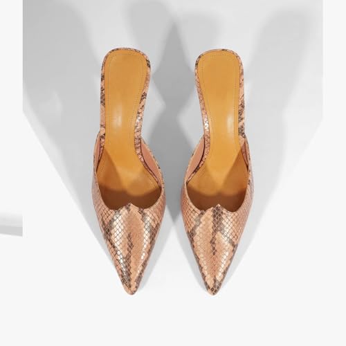 Kitten Heels for Women Pointed Toe Pumps Dressy Slip on Heeled Mules Trendy Sexy Stiletto Pumps Shoes2