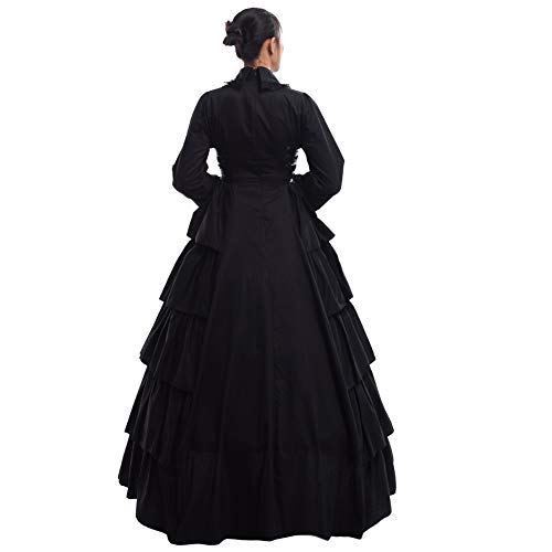 GRACEART Medieval Renaissance Victorian Gothic Ball Gown Dress for Women Vintage Long Cosplay Halloween Retro Cosutume(M) - Image 4