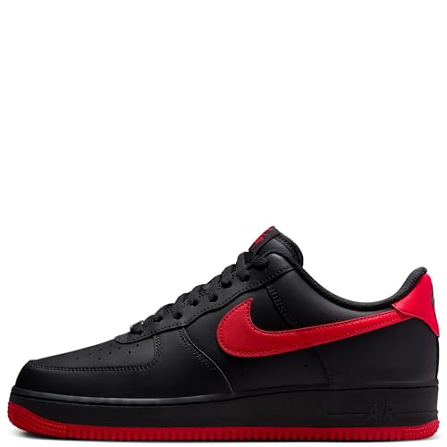 Nike Nike Men's Air Force 1 '07 "Vamps Blck/University Red-Blck (FJ4146 002) - 11.5