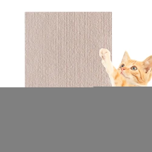 Hjatirace 猫のスクラッチマット、猫のスクラッチラグ - 猫のスクラッチラグ粘着式猫爪とぎカーペットマット,フラットスクラッチャー、柱、家具、木の棚、猫の壁のカーペットパッドの交換