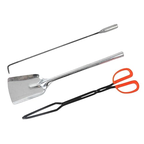 Yardwe 1ensemble Set Outils De Barbecue Avec Pince à Longue Et Ergonomique Pour Cheminées Et Foyers Pratique De Nettoyage Manipulation Du