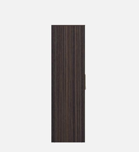 Image of Spacewood Adore /Desire 4 Door Wardrobe | Engineered Wood Almirah with 2 Drawers (2 Lockable) & 2 Hanging Spaces | Bedroom Cupboard Almari | 3-Year Warranty | Sahara Beige & Dark Brown Eucalyptus