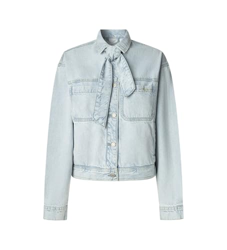 Pepe Jeans Jacke mit blauem Halstuch