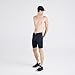 SAXX Underwear Co. Men's Multi-Sport Mesh Long Boxer Brief Fly, Black, X-Large