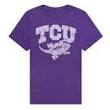 Texas Christian University Horned Frogs Simple T-Shirt Unisex, Purple, L