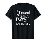 VIPKID I Travel to China Every Morning ESL T-Shirt T-Shirt