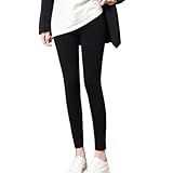 [MOOKISOO] レギンス レディース 人工綿 9~10分丈 スリム シンプル ベーシック UVカット 無地 インナー オールシーズン オールシーズン は 部屋着 アンダーウェア