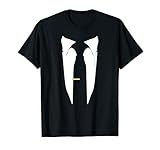 Suit Tie Wedding Tuxedo Prom Bachelor Ceremony T-Shirt