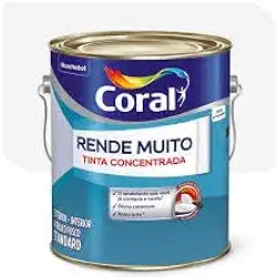 Tinta Acrílica Coral Rende Muito (Branco Neve 3,6L)