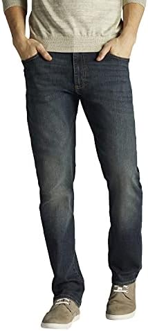 Lee Men's Extreme Motion Straight Fit Tapered Leg Jean Maverick 34W x 30L