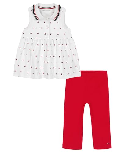 Image of Tommy Hilfiger Girls 2-Piece Set, Tunic Shirt with Leggings