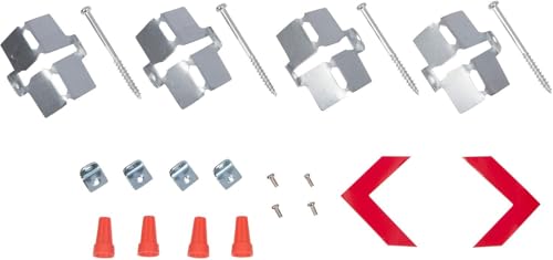 Image of Morris Products LED Exit Sign - Recessed Mount Edge - Red on Clear Panel, Anodized Aluminum Housing - Compact, Low-Profile Design - Double Sided Legend - Energy Efficient, High Output - 1 Count