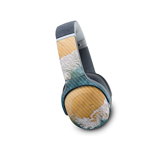 Image of MightySkins Carbon Fiber Skin Compatible with Skullcandy Crusher Evo Wireless - Sea and Sand | Protective, Durable Textured Carbon Fiber Finish | Easy to Apply | Made in The USA