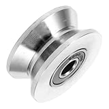 PartyKindom Heavy Duty Pulley Wheel for Efficient Lifting Shaped Groove Design for Industrial and Home Use Easy Installation and Wear-Resistant