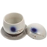 Tasse à soupe blanche - avec un couvercle, cette tasse à ragoût en céramique est plus pratique pour votre utilisation, pour mijoter des œufs, de la soupe, un nid d'oiseau comestible, des desserts et d'autres aliments, une tasse à fruits