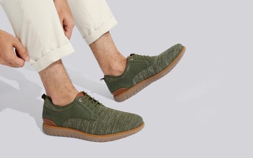 Image of Neeman's The Derbies for Men | Knit Base and Faux Leather Derby Sneakers | Comfortable and Breathable Mesh