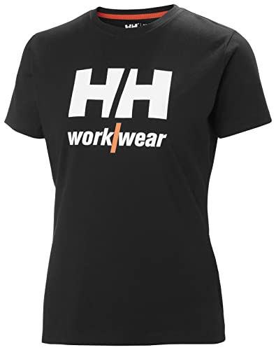 Helly Hansen Workwear W Logo - Camiseta para mujer, color negro, talla XL