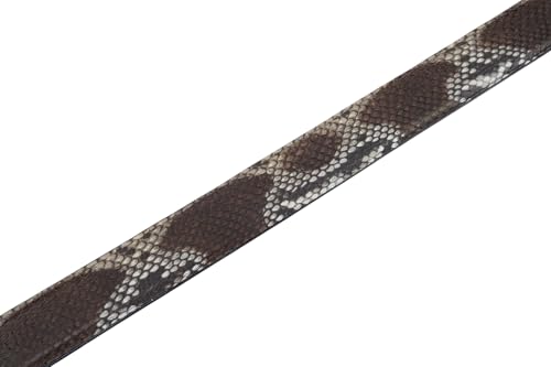 Image of Pelgio Genuine Python Snake Skin Auto Locking Men's Belt 46 inch Long