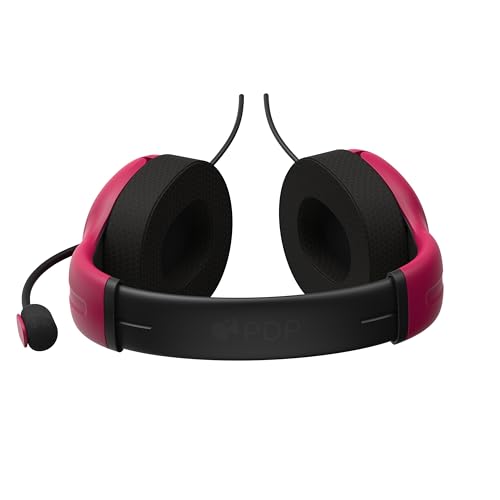 PDP AIRLITE Filaire Casque Red with Noise Cancelling Microphone for Sony PlayStation PS5 - PS4, Officially Licensed