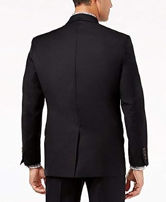 LAUREN RALPH LAUREN Solid Black Ultraflex Wool Blazer (48R)