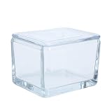 Transparenter Färbebehälter für Objektträger mit Deckel, 20 Stück Glas