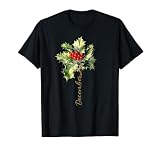 Dezember Geburt Blume Stechpalme Winter Geburtstag Tee T-Shirt