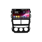 Sistema di Navigazione Gps per Toyota VIOS/Yaris 2018-2021 Gps Navigatore Satellitare con Mappa Europa 3D, Vivavoce, Infotraffico e Servizi Live Via, 4 Nucleo 1G+16G