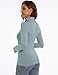 Slim-Fit Lightweight Grey Blue Going Out Turtleneck Tops Fashion Womens Turtle Necks Long Sleeve Winter Clothing Shirts (Grey Blue, Medium)