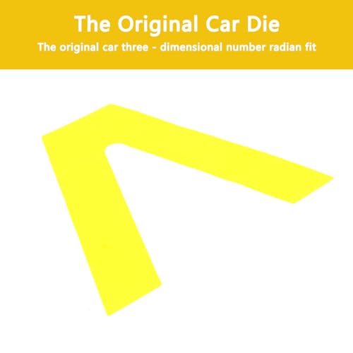 Image of Car Trunk Door Inverted Letter A Sticker Compatible with Ineos Grenadier 2020-2024 Trunk Door Decorative Stickers Tailgate Side V-Shaped Stickers Accessories (Yellow)