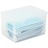 Clear Storage Bins with Lid Plastic Container Transparent Storage Box Large Capacity Plastic Clear Storage Container for Office Home Dormitory(Large)